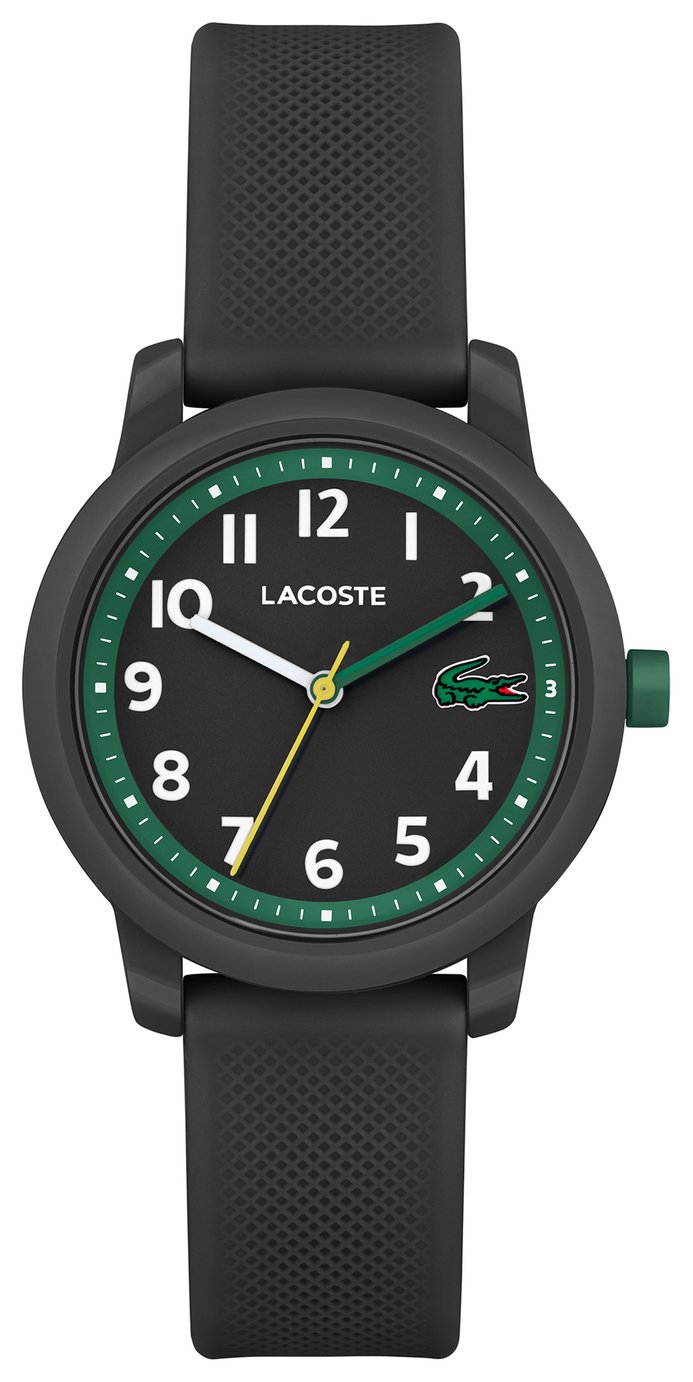 Lacoste Kids Black Silicone Strap Watch