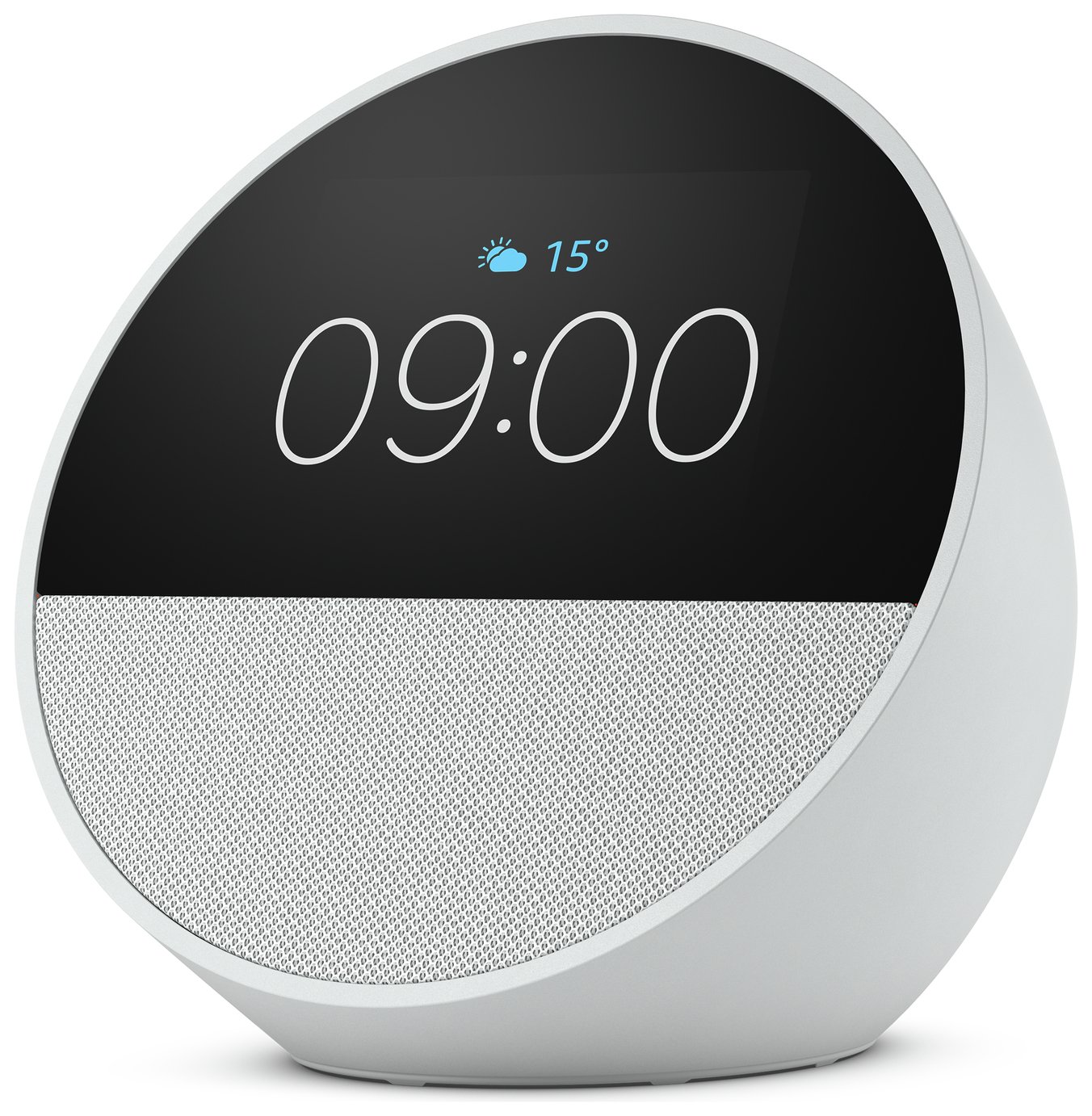 Amazon Echo Spot Smart Alarm Clock with Alexa - White