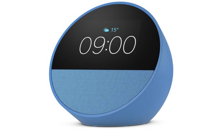 Amazon Echo Spot Smart Alarm Clock with Alexa - Blue