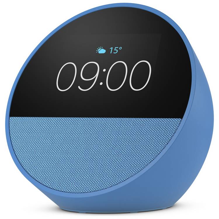 Amazon Echo Spot Smart Alarm Clock with Alexa - Blue 0