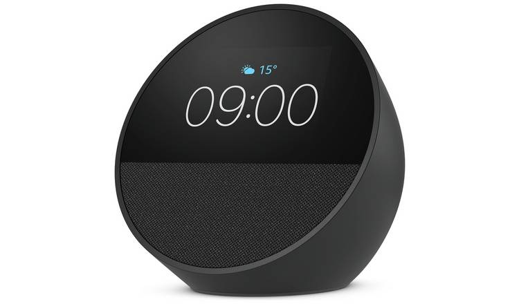 Amazon Echo Spot Smart Alarm Clock with Alexa - Black