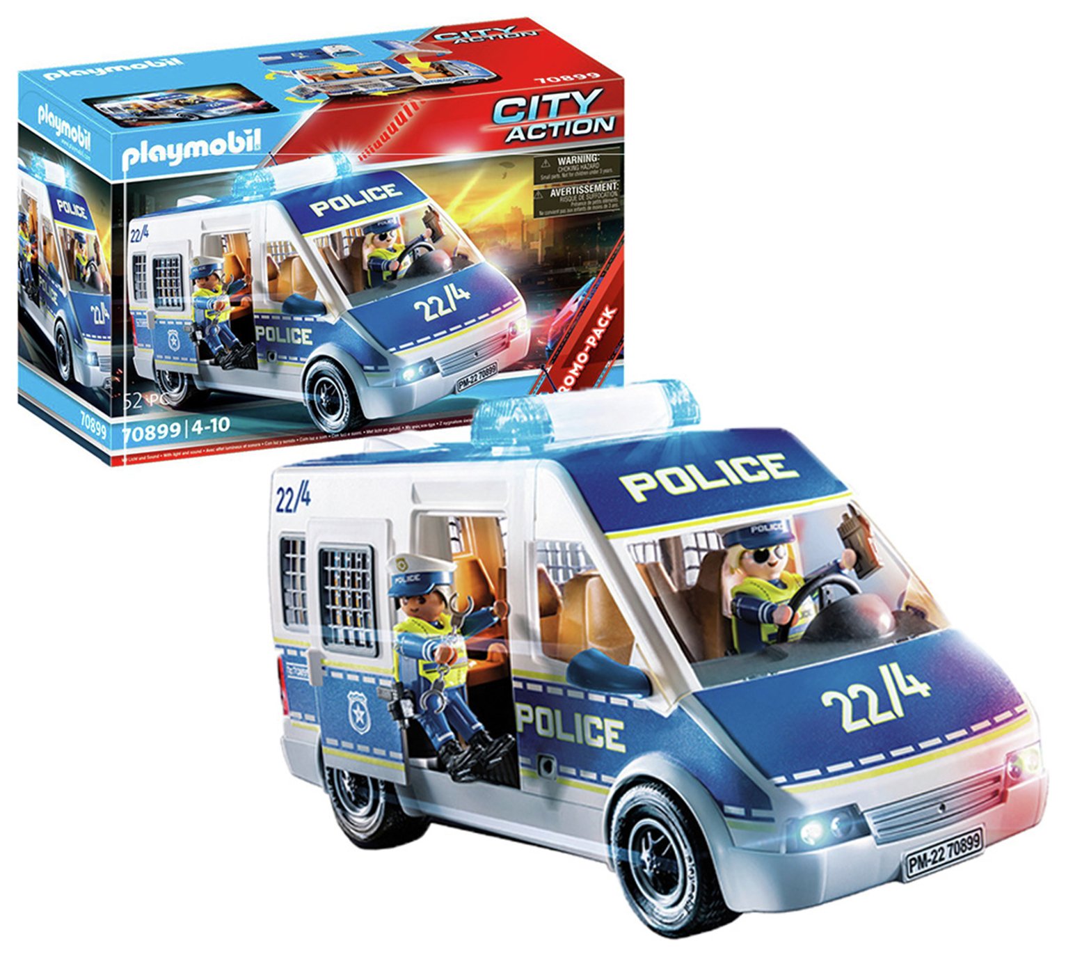 Playmobil police best sale van 9236