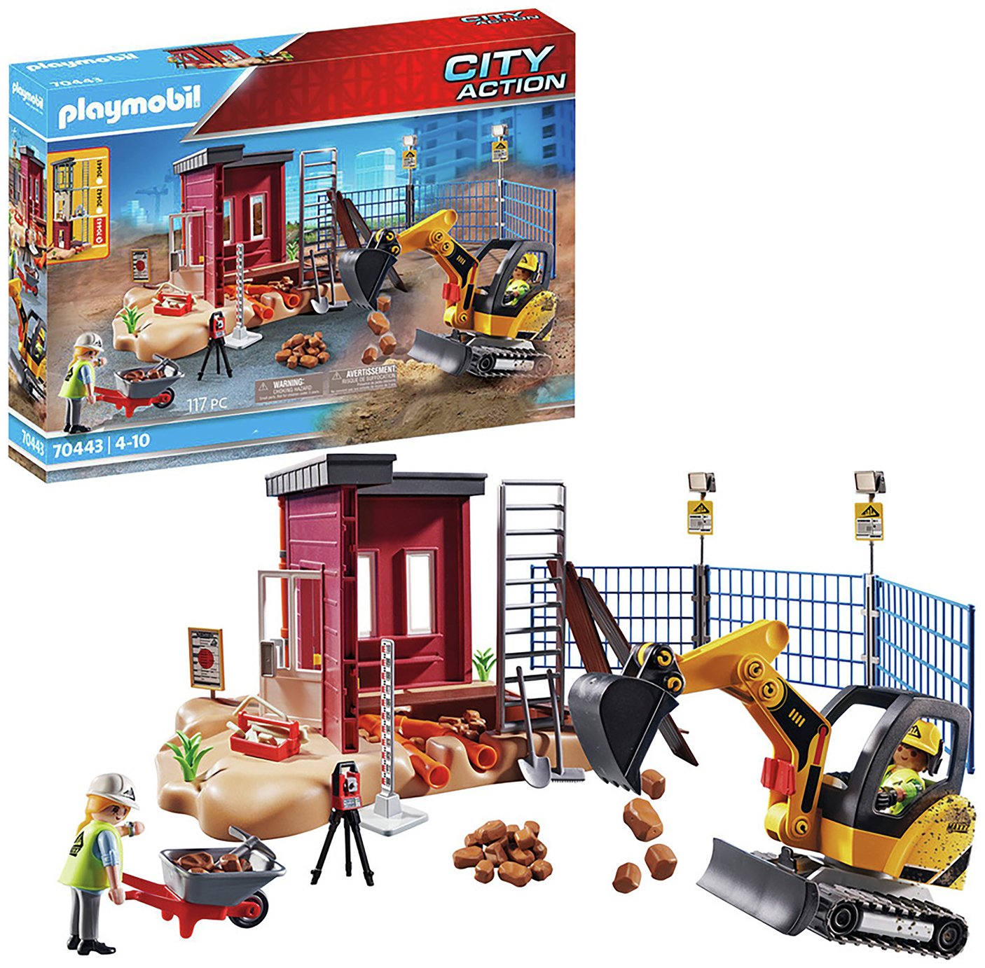 Playmobil 70443 City Action Construction Excavator