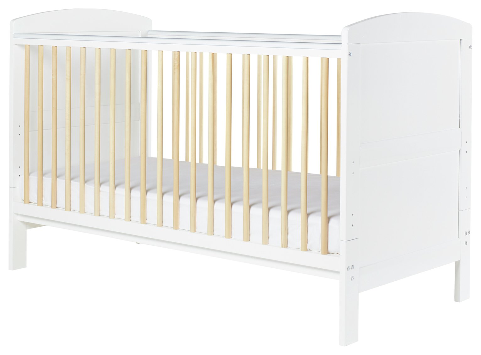 Ickle Bubba Coleby Scandi Cot Bed - White