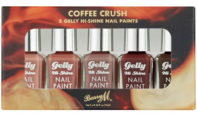 Barry M Cosmetics Coffee Crush Nail Paints Gift Set X 5
