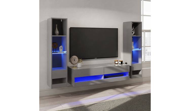GFW Galicia 3 Piece Furniture Set with 120cm Unit - Grey