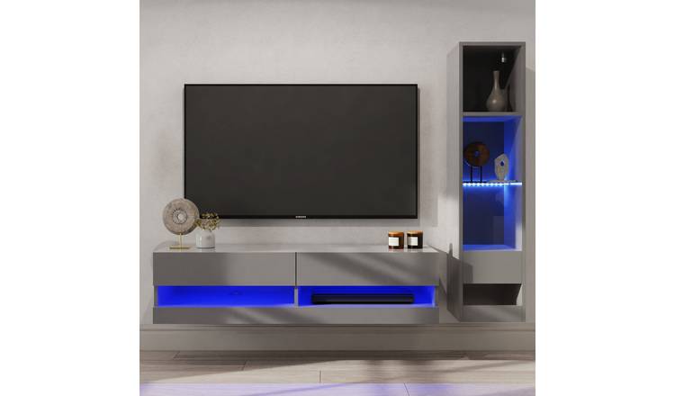 GFW Galicia 2 Piece Furniture Set with 120cm Unit - Grey