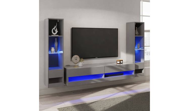 GFW Galicia 3 Piece Furniture Set with 150cm Unit- Grey