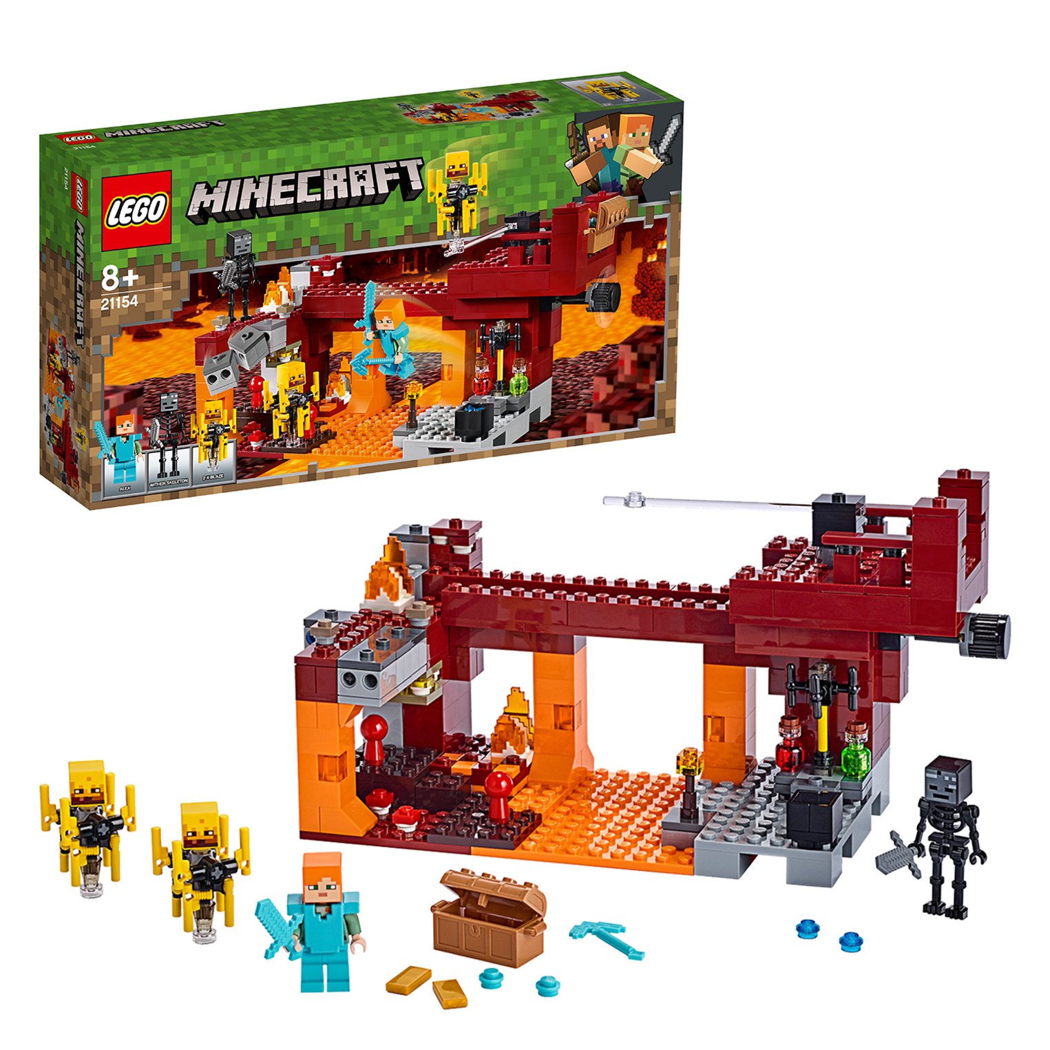 Buy LEGO Minecraft The Blaze Bridge Playset - 21154 | LEGO | Argos