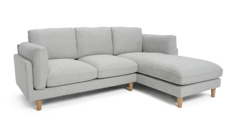 Habitat Salome Fabric Right Hand Corner Chaise  Sofa - Grey