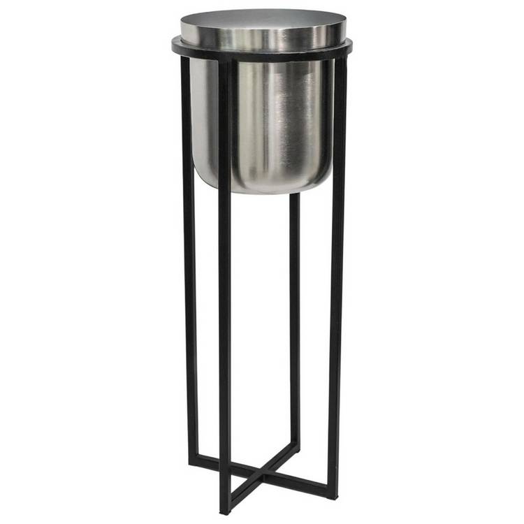 Ivyline Calla Planter Stand - Silver 0