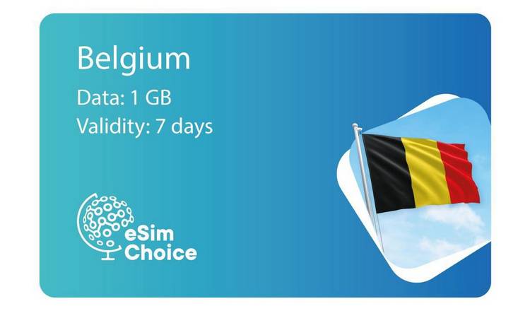 eSimChoice Belgium Travel eSIM - 7 Days - 1GB