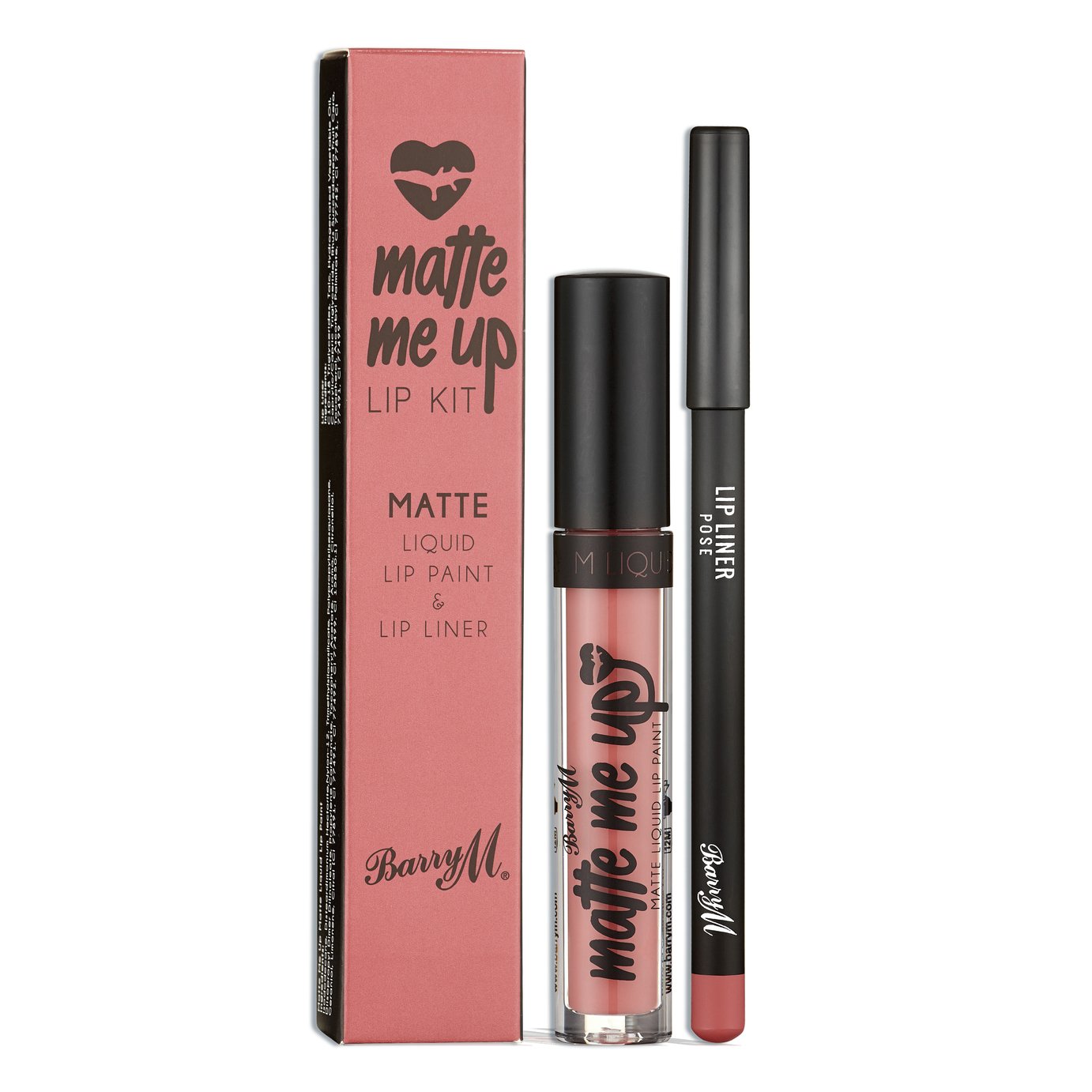 Barry M Cosmetics Matte Me Up Lip Kit - Pose