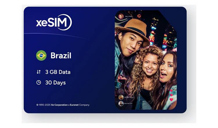XeSIM Brazil 3GB 30 Days