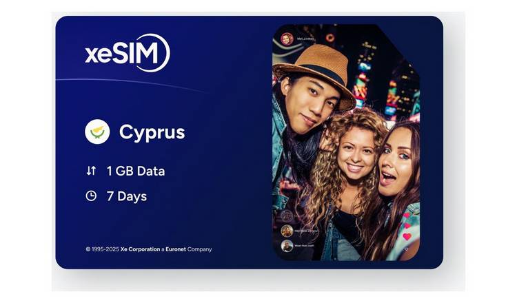 XeSIM Cyprus 1GB 7 Days