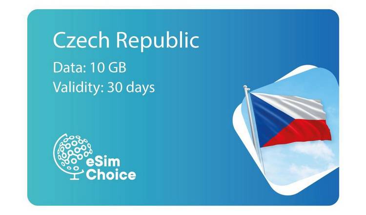 eSimChoice Czech Republic Travel eSIM - 30 Days - 10GB