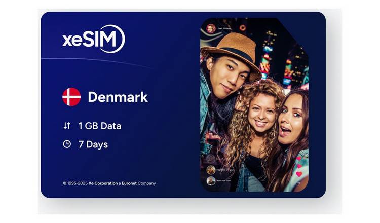 eSimChoice Denmark Travel eSIM - 7 Days - 1GB