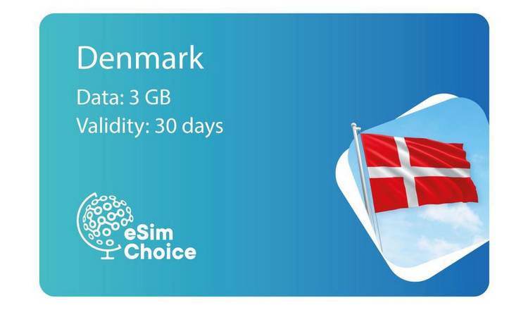 eSimChoice Denmark Travel eSIM - 30 Days - 3GB