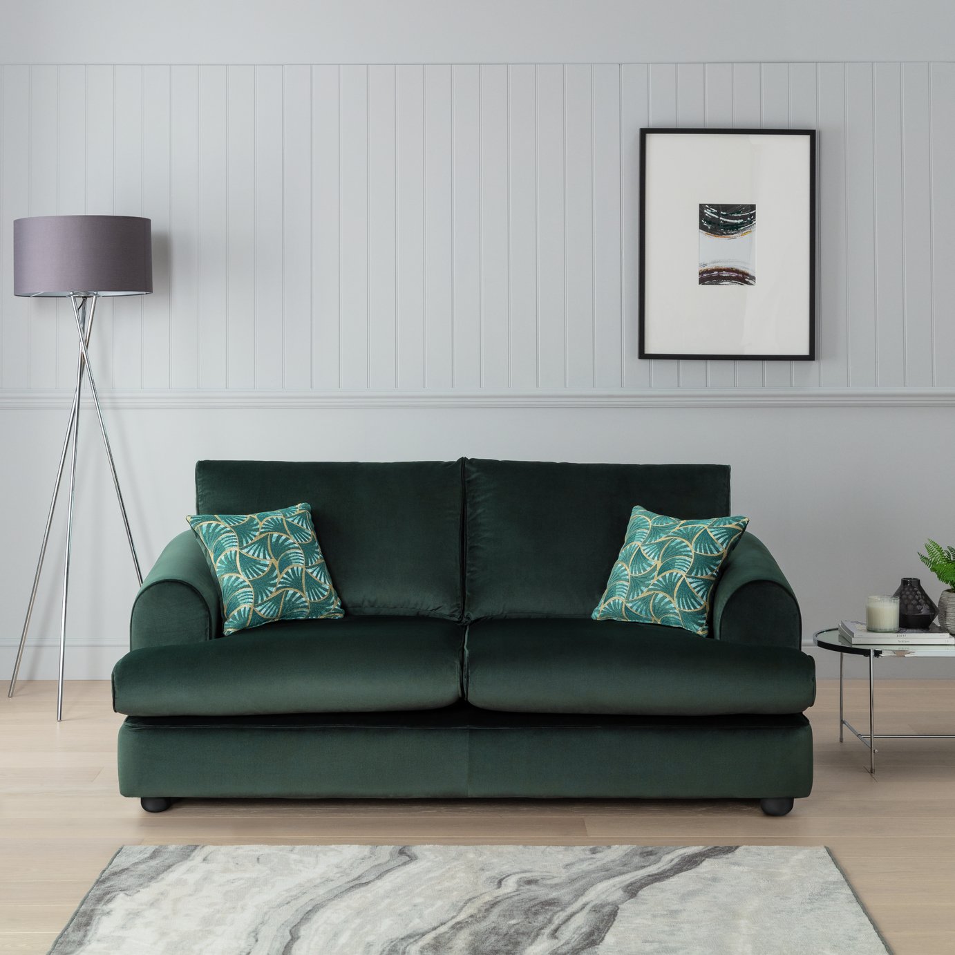 Argos Home Atticus 3 Seater Velvet Sofa Review