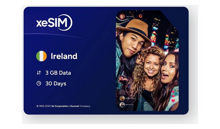 XeSIM Ireland 3GB 30 Days