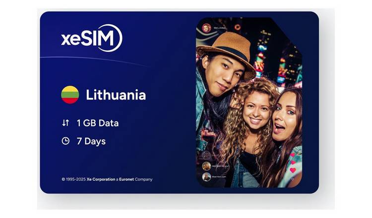 eSimChoice Lithuania Travel eSIM - 7 Days - 1GB