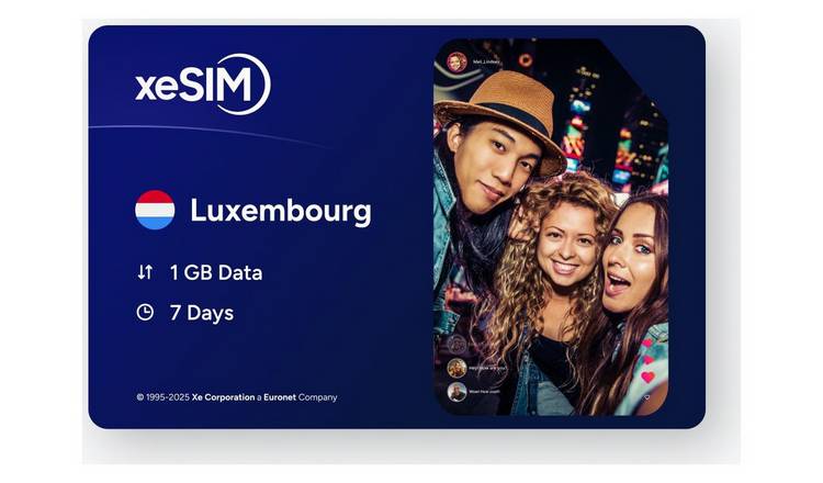 eSimChoice Luxembourg Travel eSIM - 7 Days - 1GB