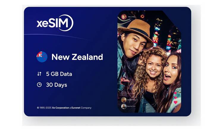 XeSIM New Zealand 5GB 30 Days