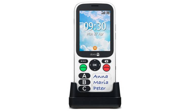 SIM Free Doro 780X Mobile Phone - Black & White