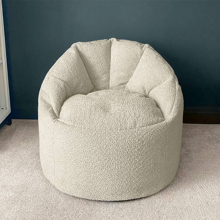 rucomfy Kids Fabric Snug Cinema Bean Bag Chair - Oatmeal 0