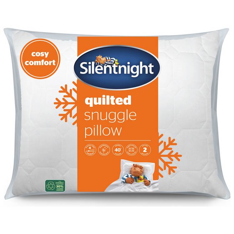 Silentnight Quilted Snuggle Hollowfibre Soft Pillow 0