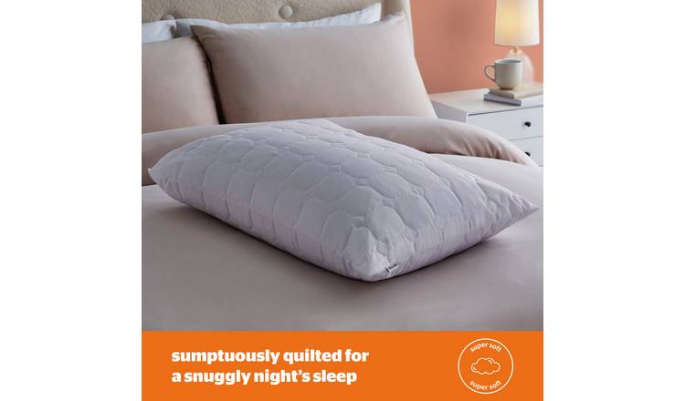 Buy Silentnight Quilted Snuggle Hollowfibre Soft Pillow Pillows