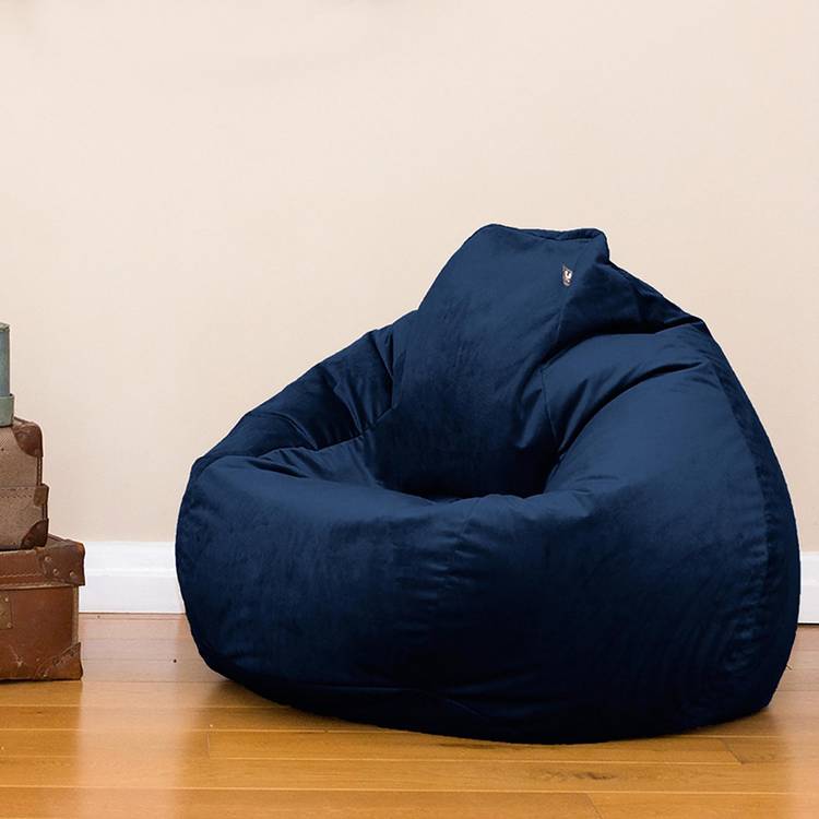 rucomfy Velvet Slouchbag Bean Bag - Peacock Blue 0