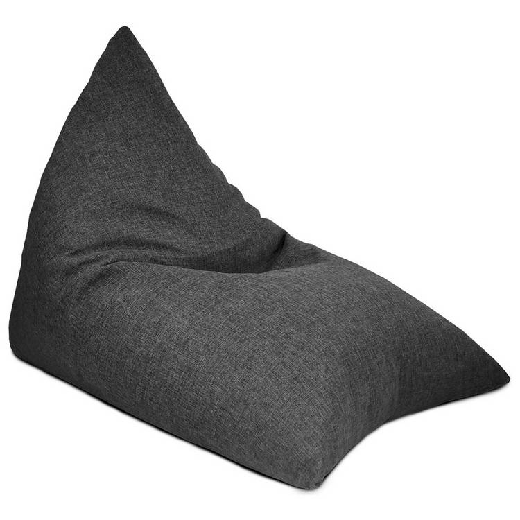 rucomfy Barley Fabric Humbug Beanbag - Charcoal 0