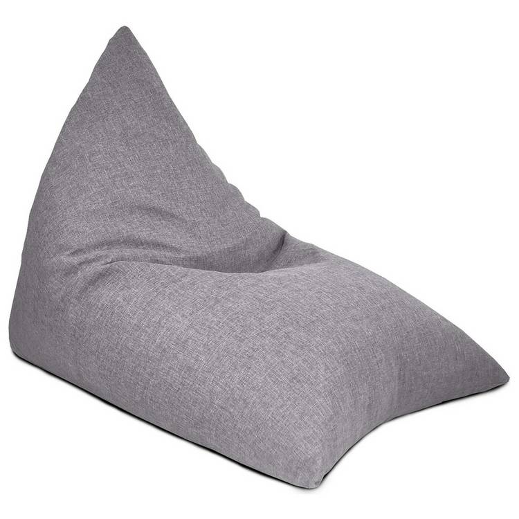 rucomfy Barley Fabric Humbug Beanbag - Grey 0
