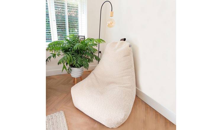 Buy rucomfy Fabric Snug Bean Bag Chair Oatmeal Argos