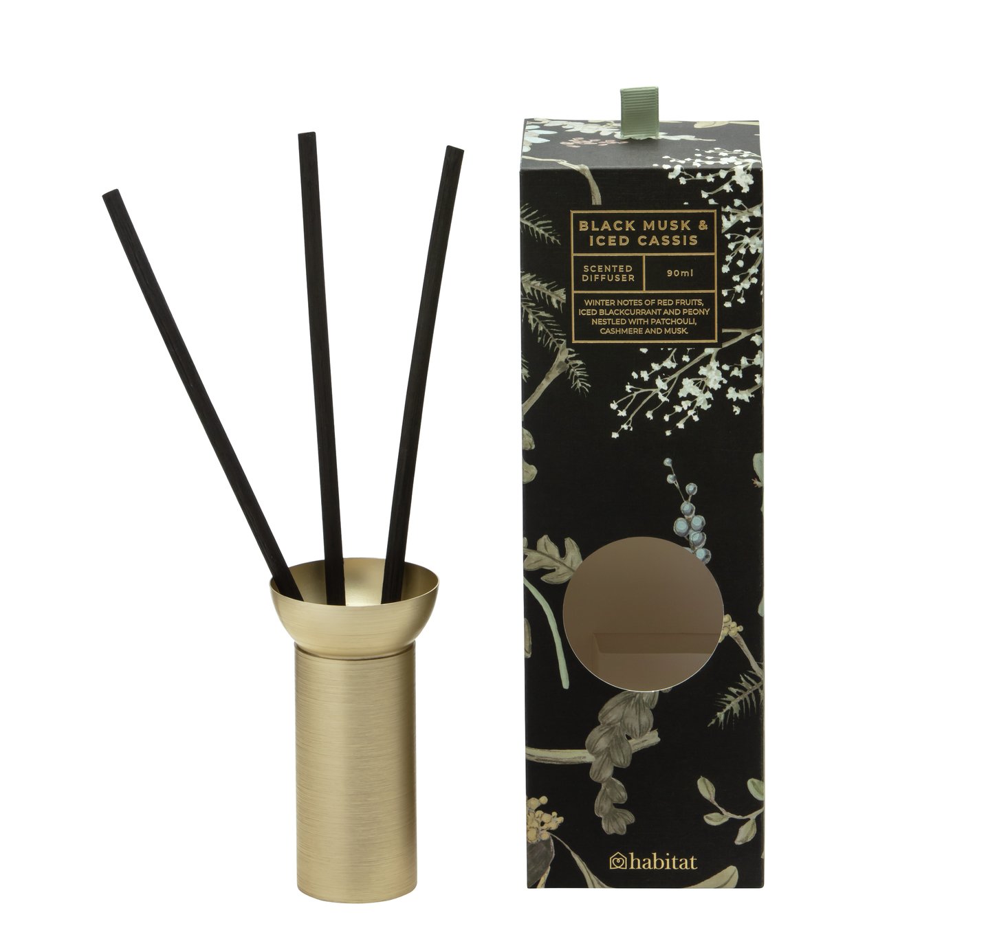 Habitat Scented Reed Diffuser - Black Musk & Iced Cassis