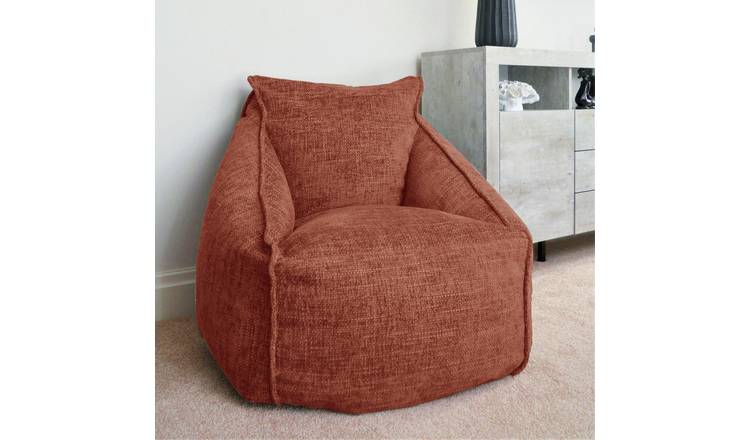 Burnt orange best sale bean bag chair