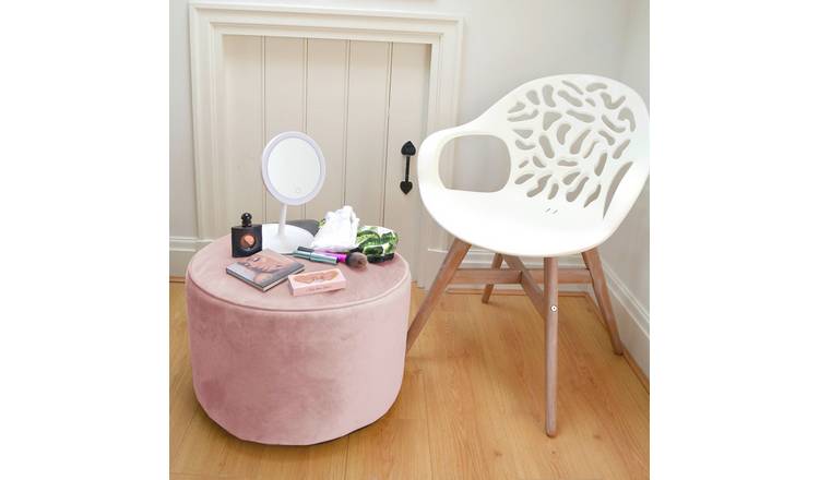 rucomfy Velvet Pouffe - Pink