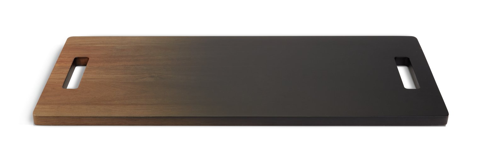 Habitat Acacia Wood Serve Board - Black