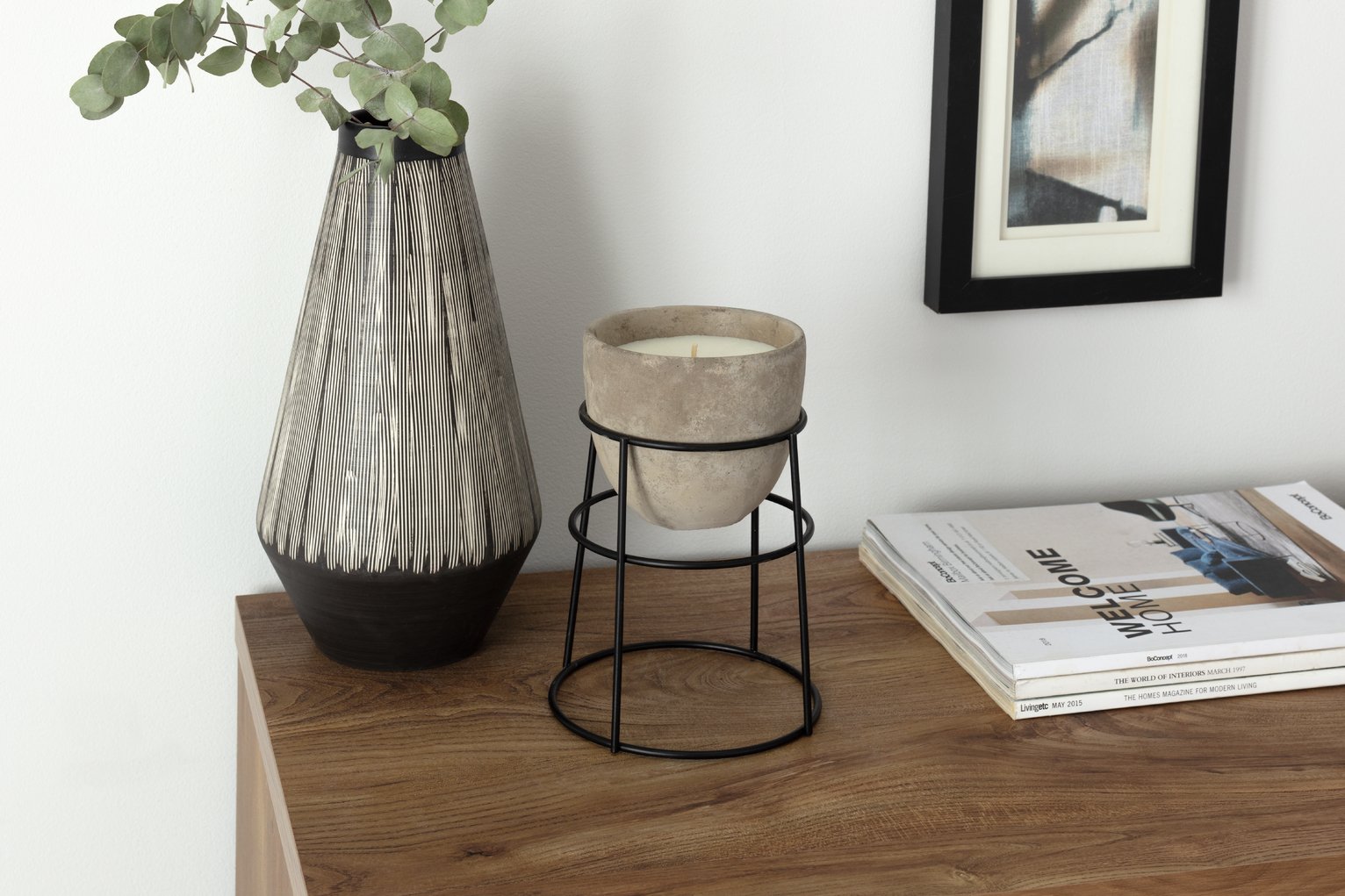 Argos Home Loft Concrete Candle on Stand Review