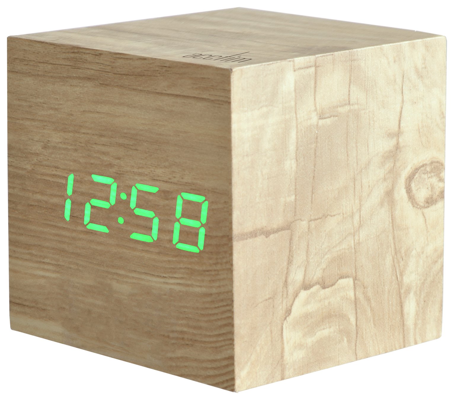 Acctim Digital Alarm Clock - Ash Wood