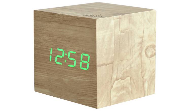 Acctim Digital Alarm Clock - Ash Wood