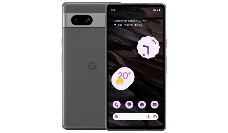 Buy SIM Free Google Pixel 7a 5G 128GB Mobile Phone - Carbon, SIM free  phones