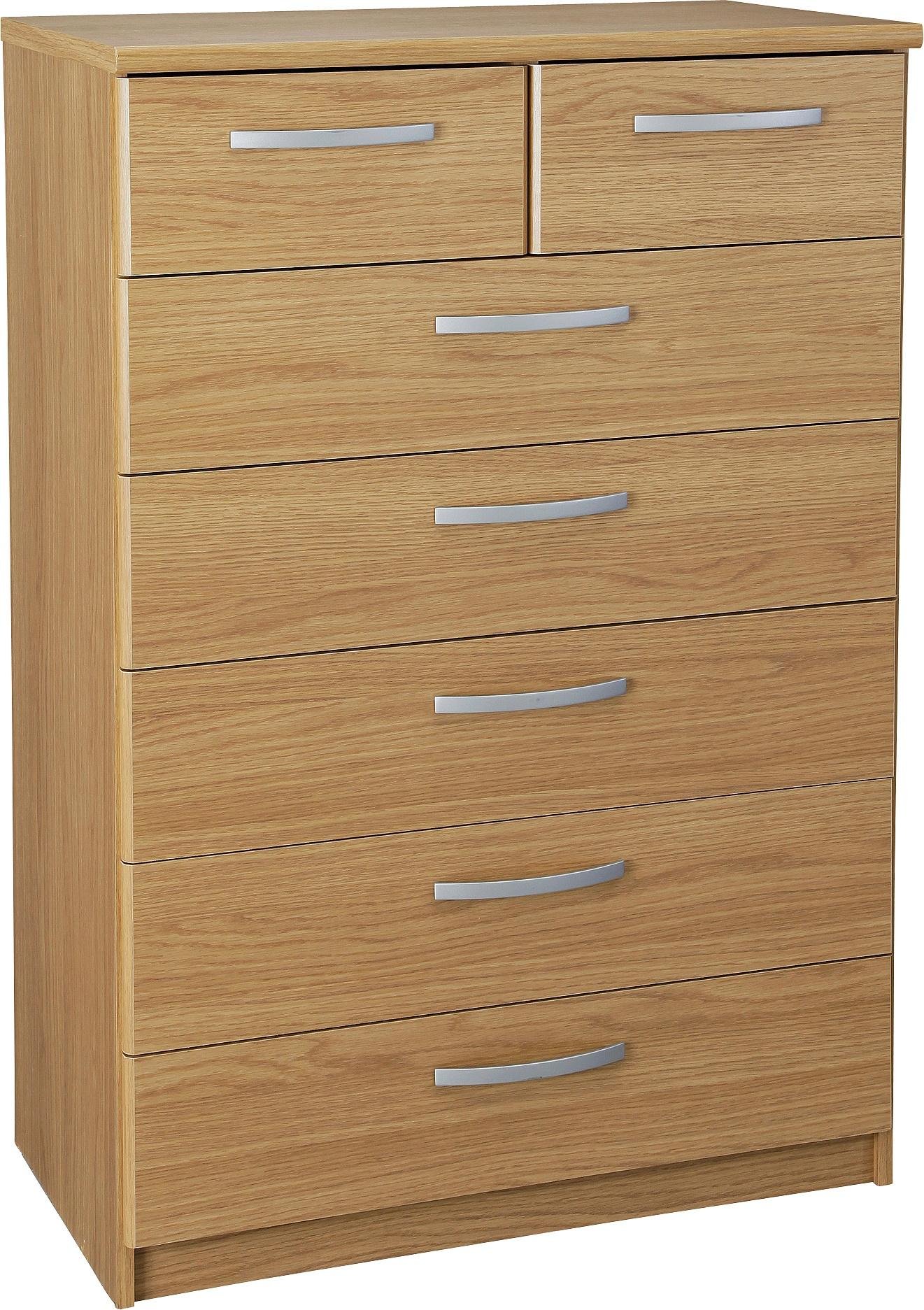 Argos Home Hallingford 5 2 Drawer Chest - Oak Effect