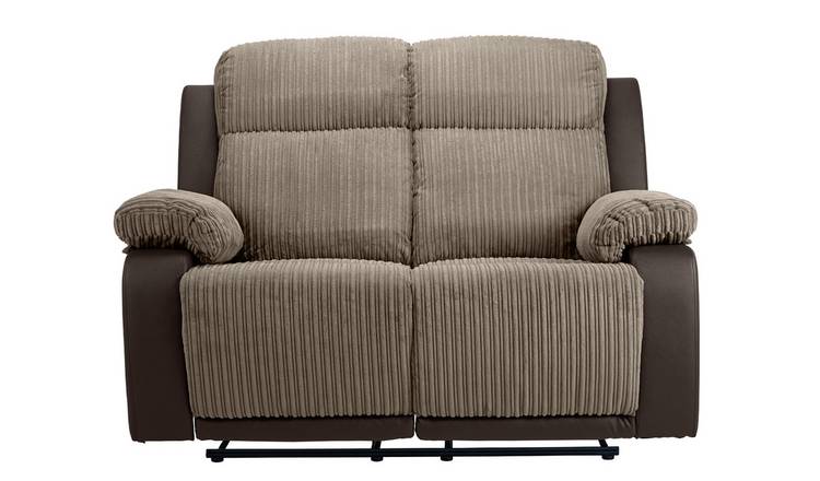 Buy Argos Home Bradley 2 Seater Fabric Recliner Sofa - Natural | Sofas