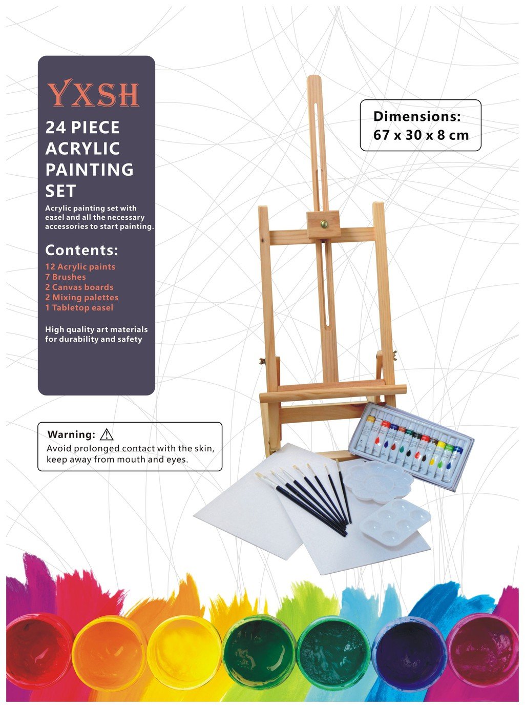 YXSH Acrylic Painting Box and Easel Set Reviews