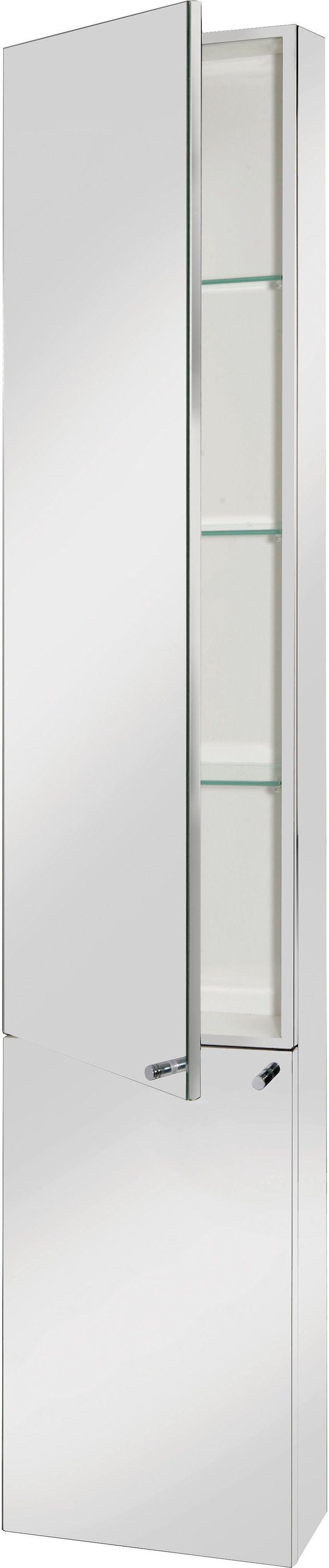Croydex Nile Tall Cabinet - Chrome.