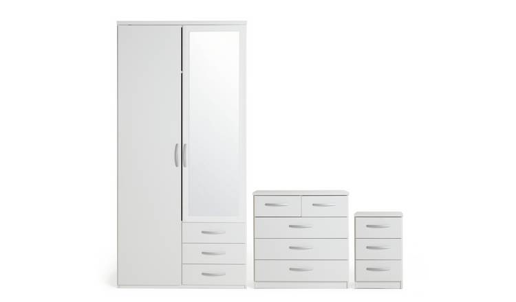 Buy Argos Home Hallingford 3 Piece 2 Door Wardrobe Set White