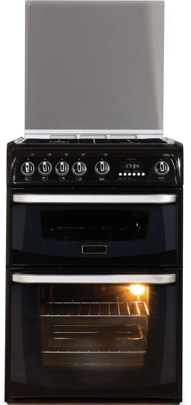 Hotpoint Cannon CH60GCIK 60cm Double Oven Gas Cooker - Black