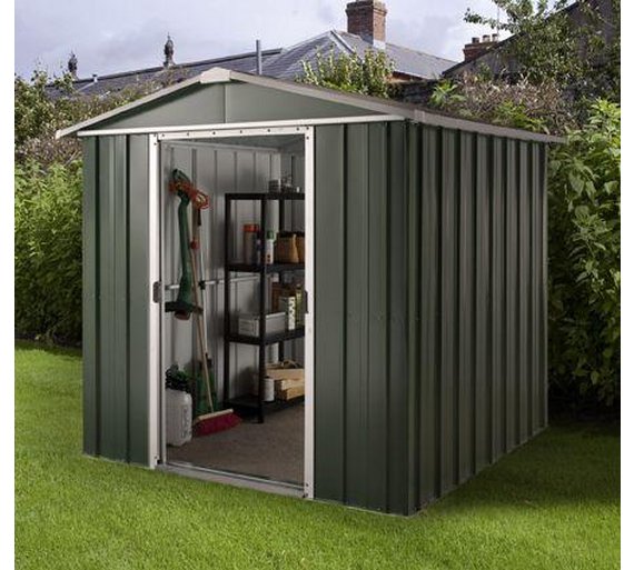 Buy Hercules Deluxe Apex Metal Shed and Floor Frame - 6x8ft at Argos.co ...